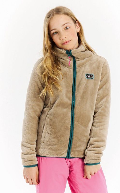Protest - PRTJoanne - Fleece Vest - Bamboobeige - Lange Mouwen - High-pile Teddy Fleece
