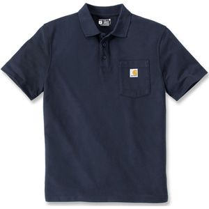 Polo Carhartt Men Midweight S/S Pocket Navy-XS