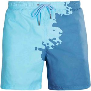 Sea'sons- Kids-Jongens zwembroek Solid -Ocean Blue - Maat 92/98
