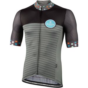 Bianchi Milano TALORO Fietsshirt korte mouwen Heren Olijfgroen Zwart - VERDE OLIVE NERO - 3XL