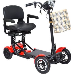 COMFYGO MS3000 PLUS Elektrische scootmobiel, 4 wielen, max snelheid 18 km/u, 15,6 Ah Li-ion accu, tot 40 km, Rood, Grote stoel