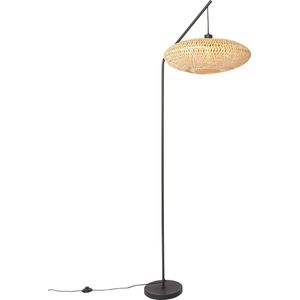 QAZQA ostrava - Oosterse Vloerlamp | Staande Lamp - 1 lichts - H 180 cm - Naturel - Woonkamer | Slaapkamer | Keuken