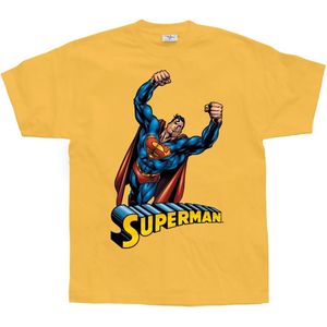 Superman Flying T-Shirt - Large - Orange