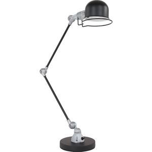 Mexlite Davin - Tafellamp Industrieel  - Zwart - H:68cm - Ø:16cm - E14 - Voor Binnen - Aluminium - Tafellampen - Bureaulamp - Bureaulampen - Slaapkamer - Woonkamer - Eetkamer