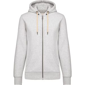 Kariban Vintage damessweater met rits en capuchon KV2307 - Ash Heather - M