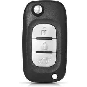 XEOD Autosleutelbehuizing - sleutelbehuizing auto - sleutel - Autosleutel / Geschikt voor Mercedes Citan & Smart 3 Knops sleutel