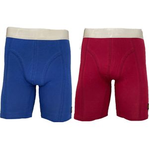 Embrator 2-stuks mannen Boxershorts lange pijpen mix maat M