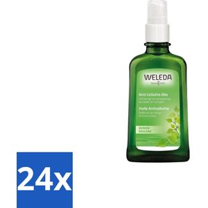 24 x WELEDA - Anti‑Cellulite olie - Berken - 100 ml - Anti-cellulite Olie - Natuurlijke Huidverzorging - Gladde Huid - Stevigere Huid - Plantenextracten