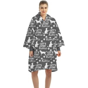 JAXY Hoodie Deken - Snuggle Hoodie - Fleece Deken Met Mouwen  - Honden