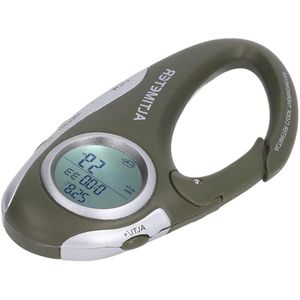 AMTAST Barometer Hoogtemeter Thermometer - Metrische Hoogtemonitor - Draagbaar Formaat - Klimmen Kamperen .