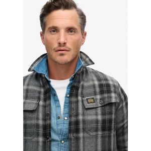 Superdry - Wool Miller Overshirt - Roderick Check Black - Wolmix