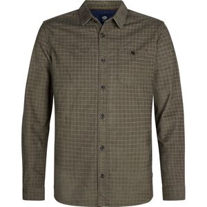 Petrol Industries - Heren t-shirt lange mouw - Maat M - Mannen - Khaki - katoen