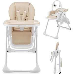 Kinderkraft TUMMIE - Kinderstoel 2in1 de geboorte - Speelboog - Beige