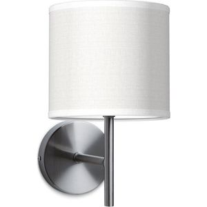Home Sweet Home wandlamp Bling - wandlamp Mati inclusief lampenkap - lampenkap 16/16/15cm - geschikt voor E27 LED lamp - wit