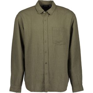 Blue Seven heren blouse - overhemd heren - 341011 - groen - lange mouwen - maat XL