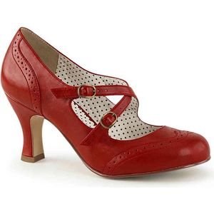 Pin Up Couture - FLAPPER-35 Pumps - US 8 - 38 Shoes - Rood