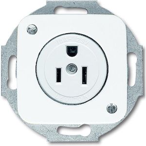 ABB Busch-Jaeger 3016 EUC-214-101 BUS CPL NEMA 20A/125V INB R-AL (3016 EUC-214-101) - wandcontactdoos