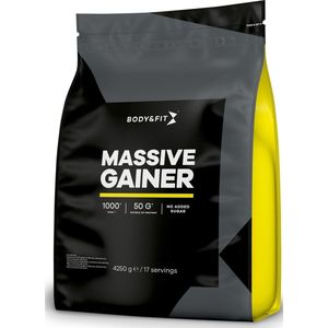 Body & Fit Massive Gainer - Vanille - Weight Gainer - 1087 kcal per shake - Mass Gainer - 4250 gram (17 shakes)