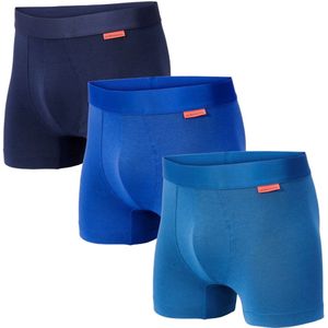 Undiemeister Boxershort Heren - Blauwtinten - 3-Pack - Mellowood Tencel - Ademend, Anti-Bacterieel & Naadloos Ondergoed - Premium Onderbroeken Heren - Maat XXXL