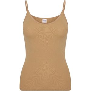 Beeren microfiber dames spaghetti hemd  Young  - XL  - beige