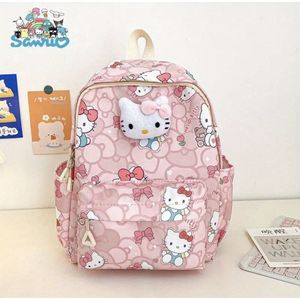 Sanrio - Hello Kitty rugtas met knuffel - rugzak - schooltas - kawaii - Kuromi - Cinnamoroll - My Melody - PomPomPurin - Pochacco