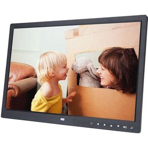 Digitale fotolijst 15 inch met touchscreen en slank ontwerp - Perfect voor foto's, muziek en video