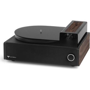 Dubbele Bluetooth Platenspeler met Interne Stereoluidsprekers en Draadloze Subwoofer - Vinyl Muzieksysteem
