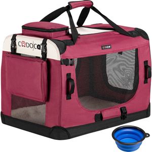 Cadoca Honden & Katten Reismand M - 60x43x45cm - Donker Rood