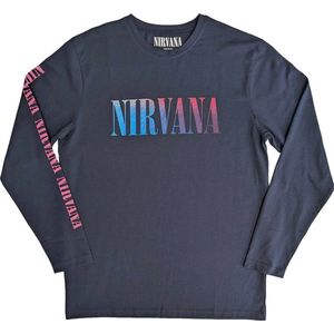 Nirvana - Angelic Gradient Longsleeve shirt - S - Blauw