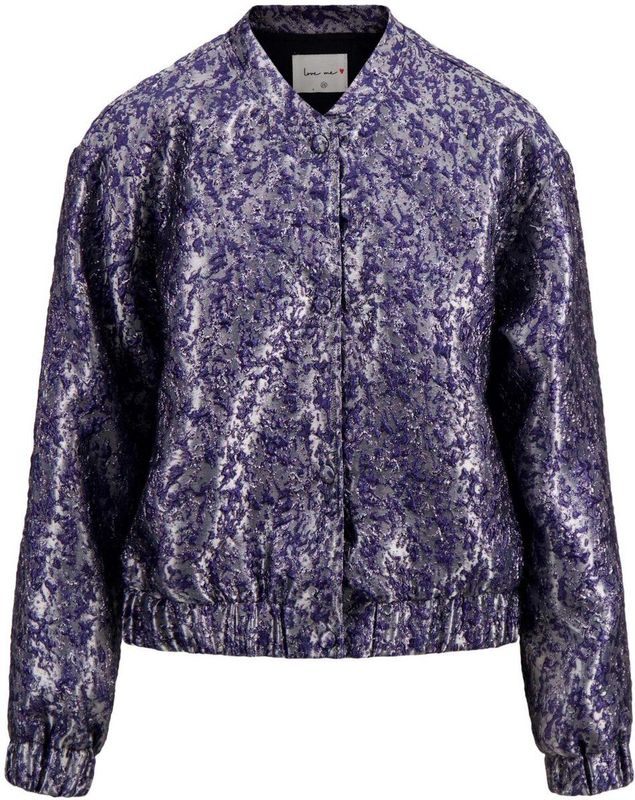 Zusss - Bomberjack - Donkerblauw - Dames - Met Opstaande Kraag en Ritssluiting