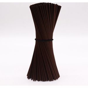 Luxe Losse Geurstokjes - 50 Stuks - Chocolade Bruin - Vezel - 25cmx3mm - Geurverspreiders - Navulling Geurstokjes