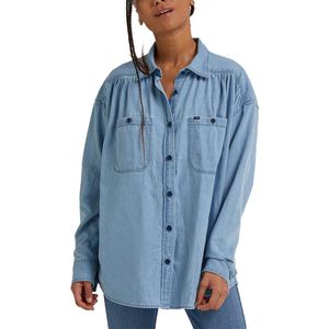 Lee Frontier Shirt Met Lange Mouwen Blauw L Vrouw