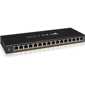 16-Poorts Gigabit Ethernet Onbeheerde PoE+ Switch GS316PP - 16 PoE+ Poorten @ 183W - Voor Bureau Of Wandmontage
