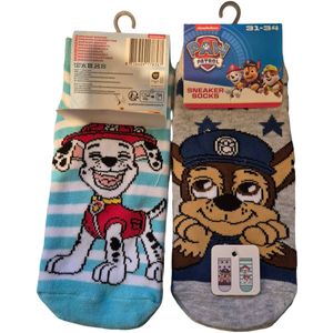 paw petrol snaeker soks 2 pack 23/26 grijs