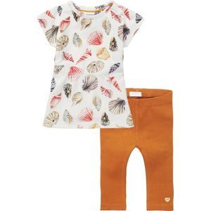 Noppies - kledingset - 2delig - jurk Snow White met print -legging bruin - Maat 62