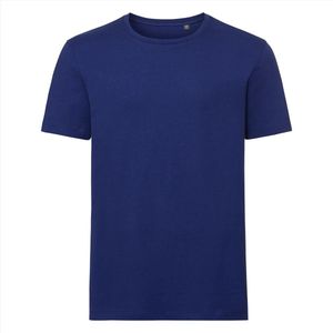 Russell - Pure Organic T-Shirt - Blauw - 100% Biologisch Katoen - XL