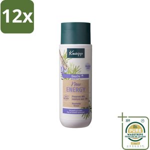 Kneipp Douche New Energy 200 ml - Voordeelverpakking - 12 stuks - Energie - Rozemarijn