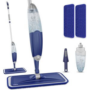 BOTC Dweil - Dweilsysteem - Vloerreiniger - 2 IN 1 Mop - Dweilset Met Spray functie - Donkerblauw