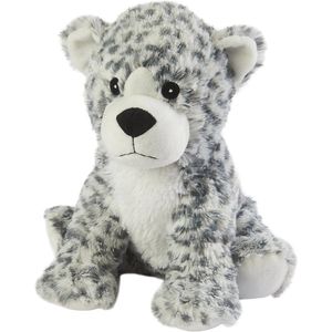 Warmteknuffel Sneeuwluipaard - Magnetronbestendige Teddybeer met Lavendelgeur voor Ontspanning