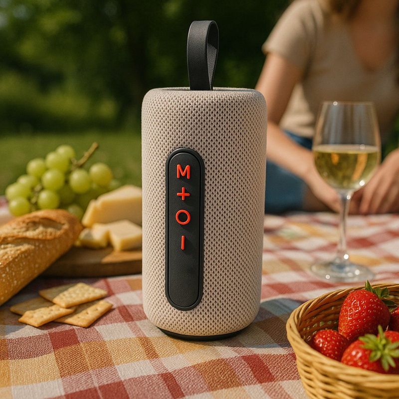 Bluetooth Speaker 16W – Draadloze Speaker Met LED-Verlichting – TWS-Koppeling – Bluetooth 5.4 – USB-C Oplaadbaar – Geschikt Voor Partybox, Karaoke En Muziek Streamen