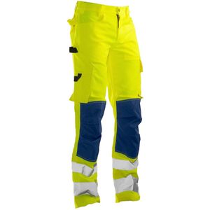 Jobman 2378 Hi-Vis Service Trousers 65237862 - Geel/Navy - C46