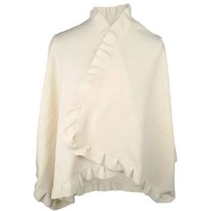 Fleece Poncho Cape voor Dames - Comfortabele En Stijlvolle Outfit Voor Thuis En Buitenshuis