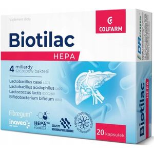 Colfarm Biotilac Hepa – Probiotisch supplement – 4 miljard bacteriestammen – Vertraagde afgifte – Acaciavezels
