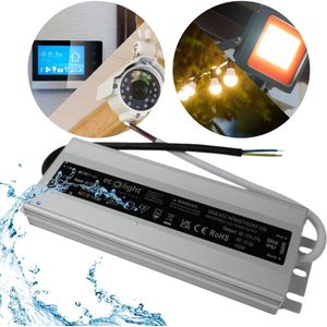 Hermetische LED voeding 150W 12V 12.5A, waterdicht 200x65x22 mm