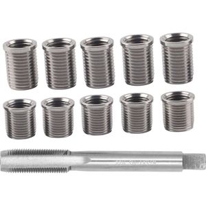 Bougie Draad Reparatie Tool M10x1.0 Bout - M12x1.0 Tap - Auto Accessoires Hardware Kit - Reparatie Tap Kit Rethread Tool Ruimer Inserts Kit - Hoogwaardig Metaal .