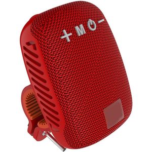 Draagbare Waterdichte Bluetooth-luidspreker V5.3 - Dubbele Koppeling - Fietsluidspreker (rood) met FM-radio en Geheugenkaartondersteuning