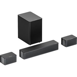 Ultimea Poseidon D50 5.1-kanaals geluidsbalk met subwoofer en achtersurroundluidsprekers, instelbaar surroundniveau, 3 EQ-modi