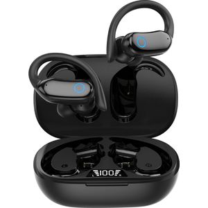 Oordopjes draadloos-bluetooth oordopjes- Sport Oordopjes - IPX7 Diep Waterdicht- touch bediening-Bluetooth 5.3 -met Noise Cancelling-stereo-20 uur batterijduur
