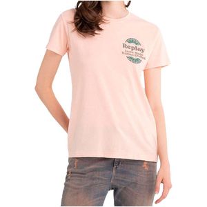 Replay W3217l.000.23314e.718 T-shirt Oranje S Vrouw