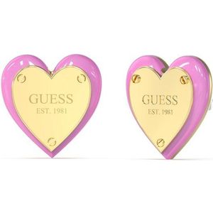 Guess Jewellery JUBE04207JWYGPKT-U Oorbellen Goud/Roze